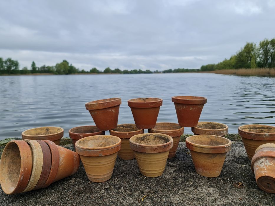 Doniczki gliniane doniczka gliniana 8 szt. DUŻE   plus 2 gratis małych