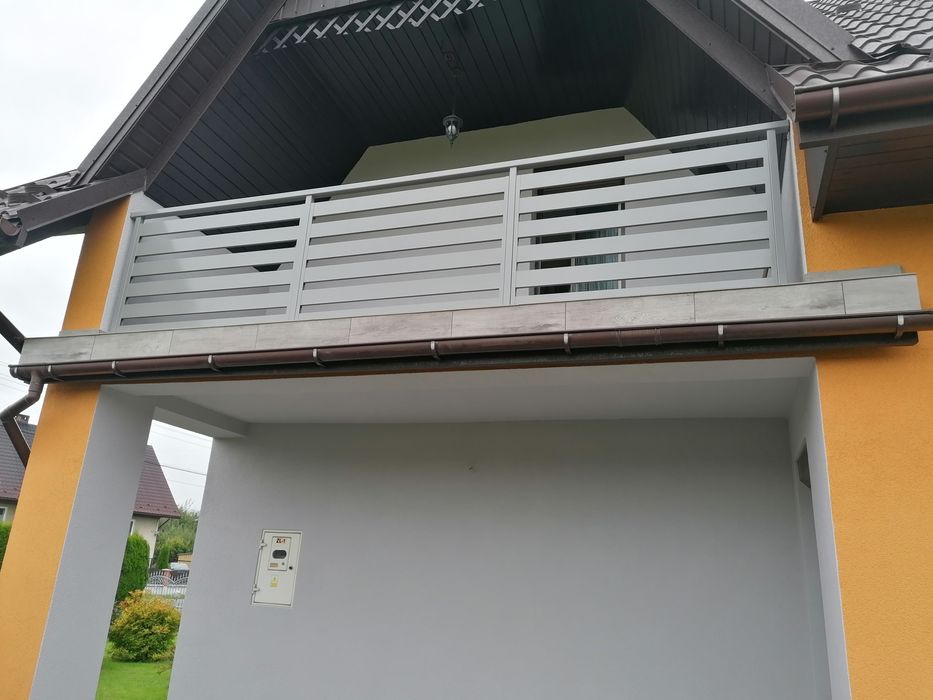 BALUSTRADY Panelowe Aluminiowe