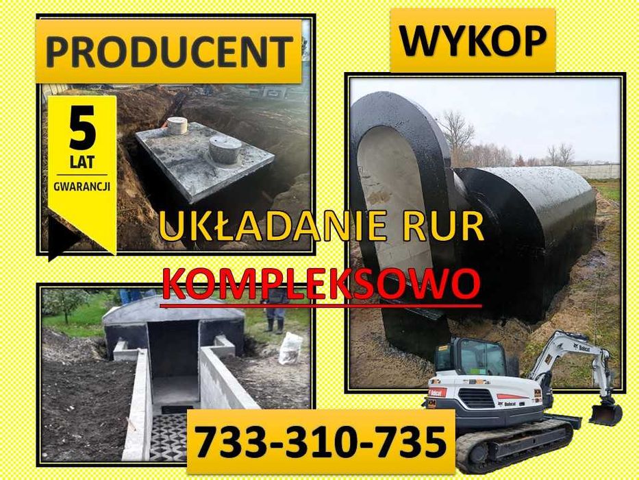 Szambo betonowe Gnojowica Deszczówka Piwnica Schron Kanał samochodowy