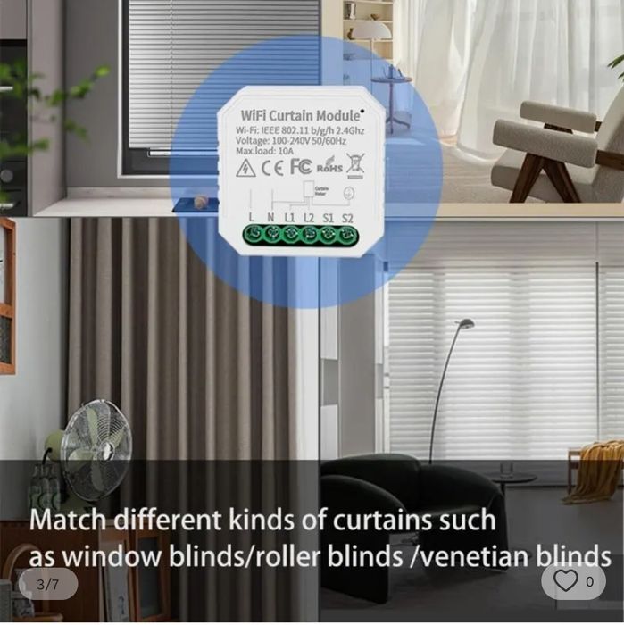 modulo estores eléctricos wifi smart house