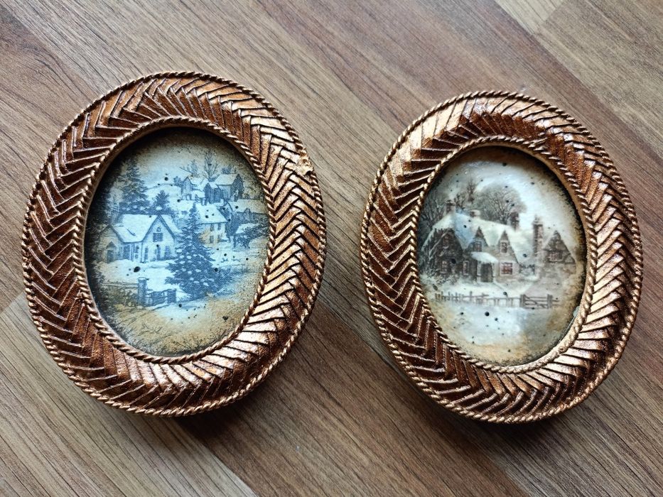 Obrazki zimowa vintage