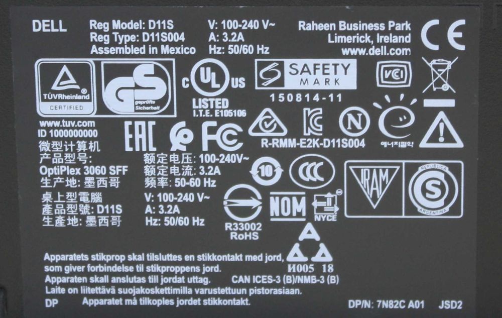 !Dell Optiplex 3060 SFF Core (i3,i5,i7)/(8,16GB)/SSD(128,256,512GB)