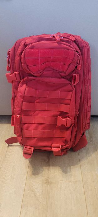 Plecak Mil-Tec Assault Pack Small 20 l - Signal Red stan BDB czerwony ratunkowy medyczny apteczka EDC ucieczkowy