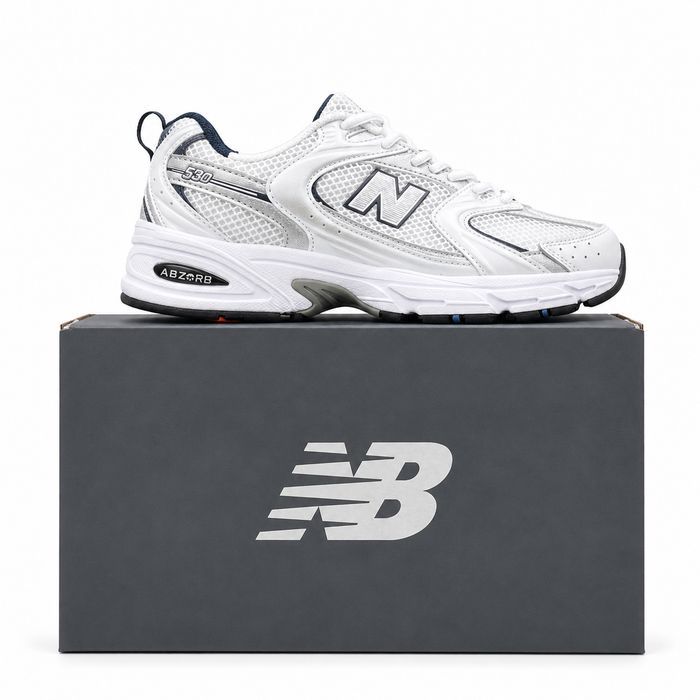 Кроссовки мужские New Balance 530 White Silver Navy MR530SG Нью Беланс 530 Size 40 БЕЗ ПРЕДОПЛАТИ