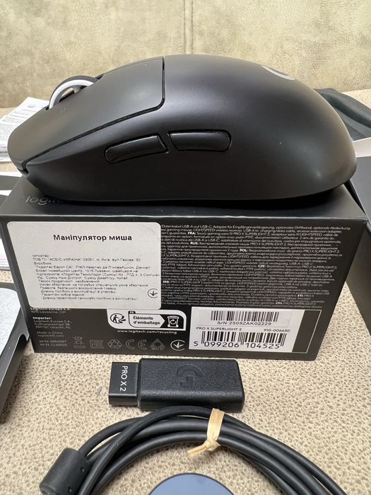 Миша Logitech G Pro X Superlight 2 Lightspeed Wireless Black