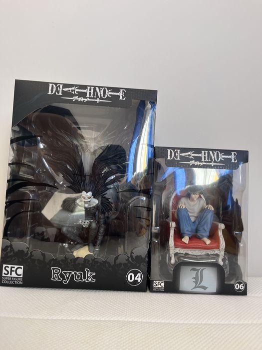 Funko pop anime naruto, tokyo ghoul e tanjiro. L and Ryuk figures