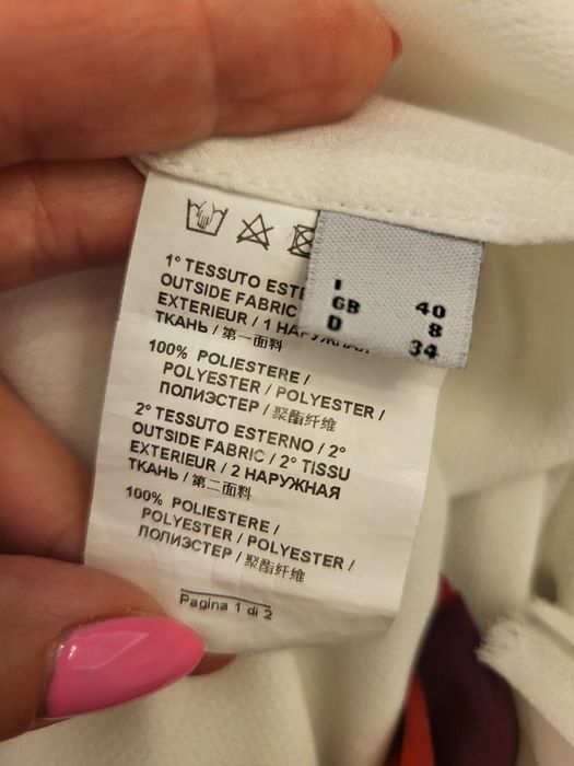 Biała, elegancka bluzeczka Pinko, rozkiar 36