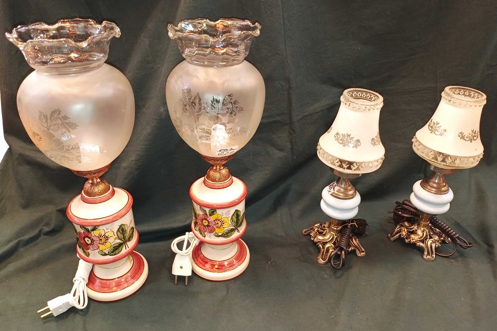 2 Pares Candeeiros Mesa