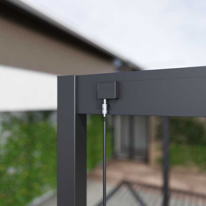 Pergola aluminiowa wolnostojąca. Zadaszenie żaluzjowe aluminiowe.