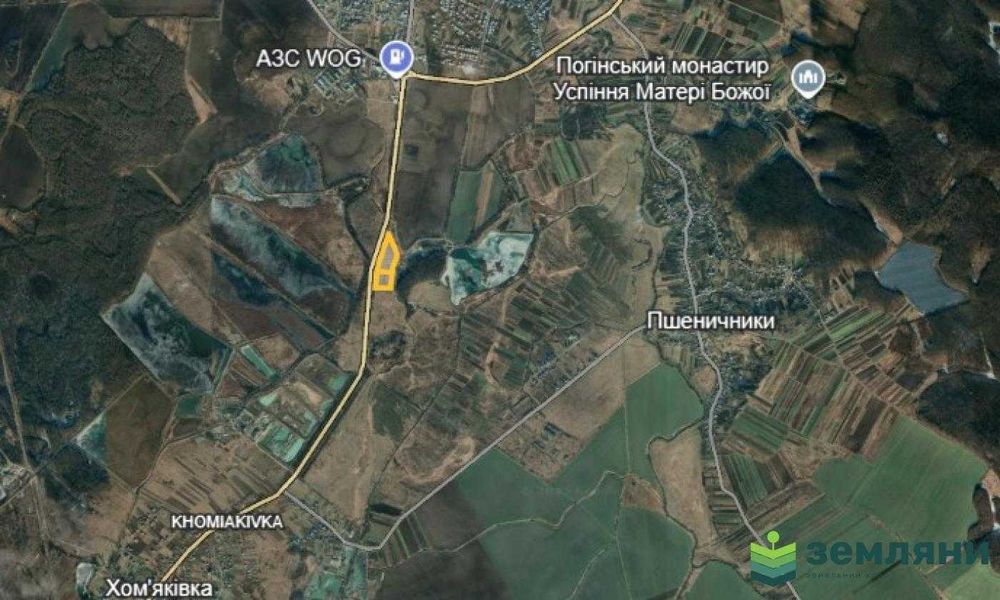 Продаж землі 1 га біля траси Тисмениця-Хом'яківка (5)
