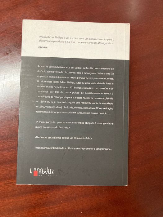 Monogamia, de Adam Phillips