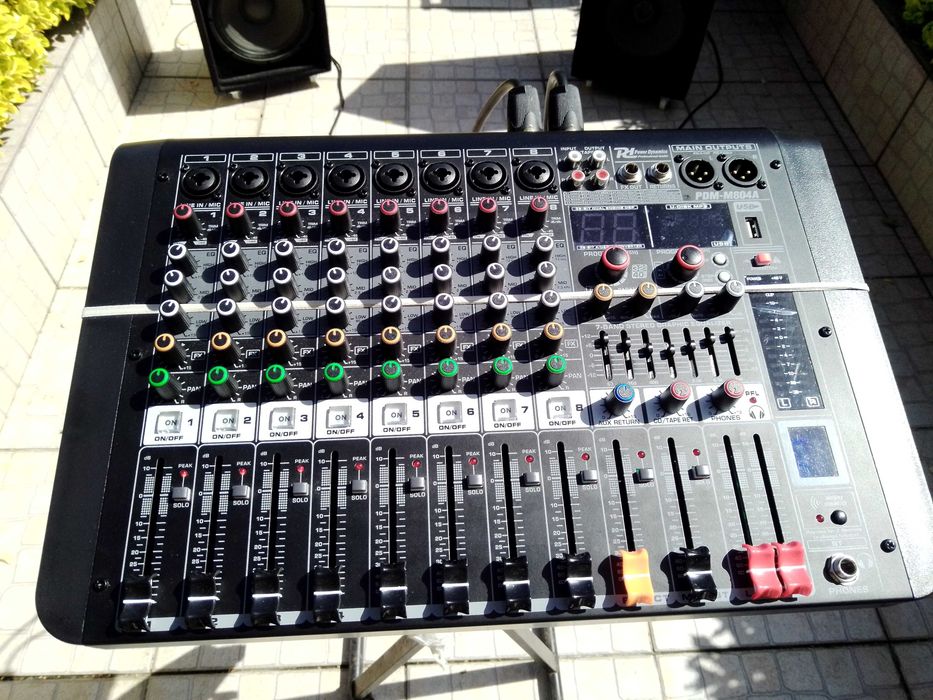 Material de som para festas 2 colunas + mesa amplificada