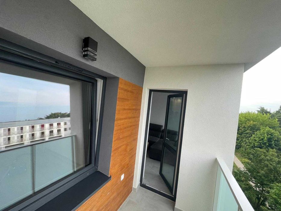 dwupokojowy apartament z widokiem na jezioro