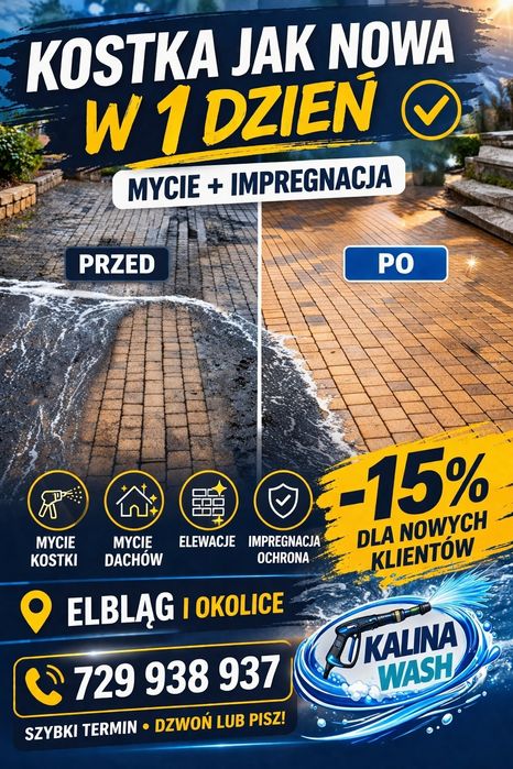 Mycie kostki brukowej mycie ciśnieniowe 729938937