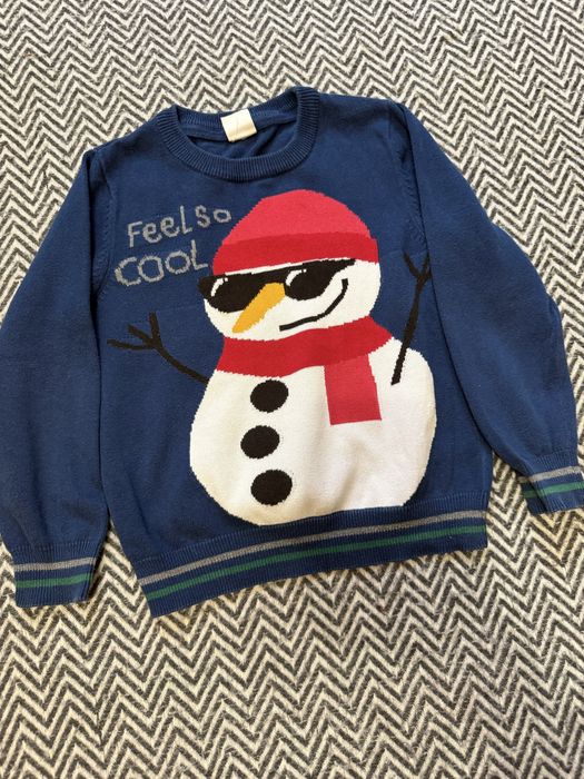Новорічний светр зі сніговиком cool club 110