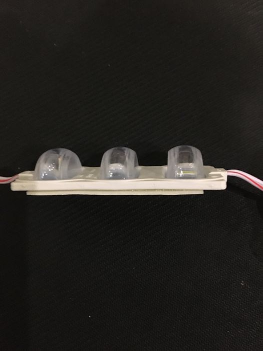Світлодіодний модуль 3SMD з лінзами 12 v , білий пластик Avtoexpect