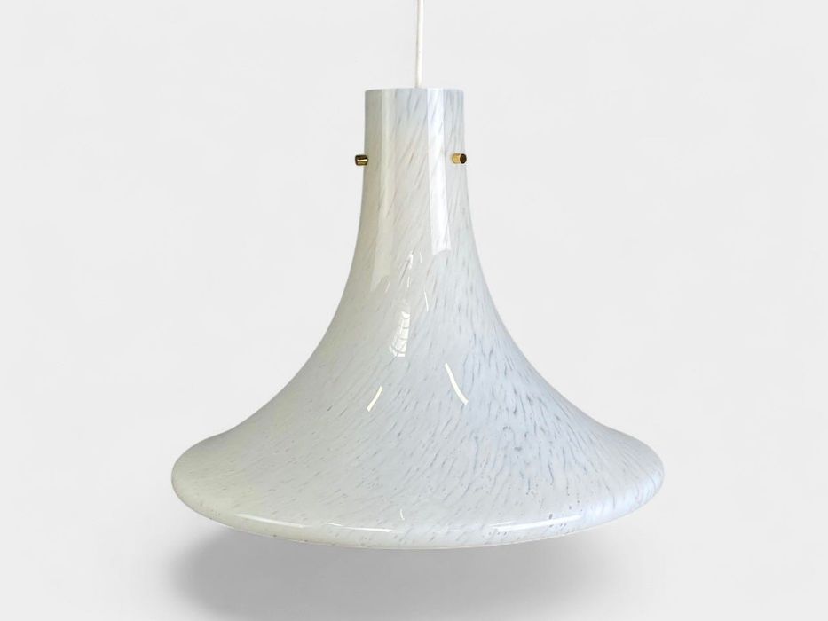 Glashütte Limburg – duża lampa wisząca ze szkła artystycznego, Niemcy, lata 70.