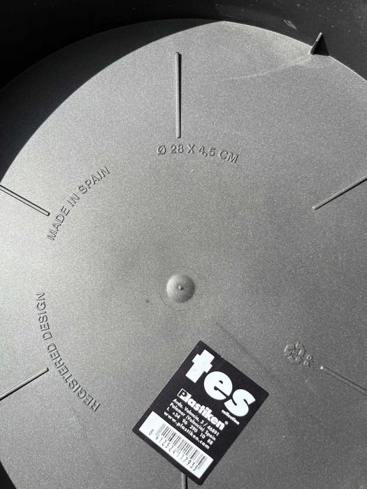 Vasos Tes antracite Ø38, Plastiken