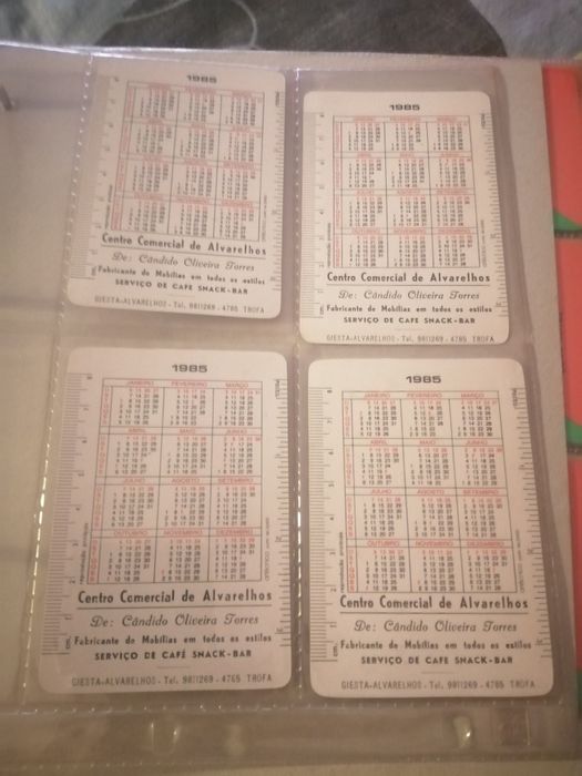 Calendários de bolso (1985) | artécnica