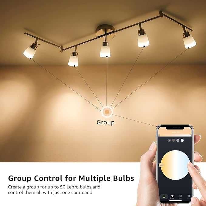 Żarówka Lepro GU10 inteligentna lampa, Wi-Fi