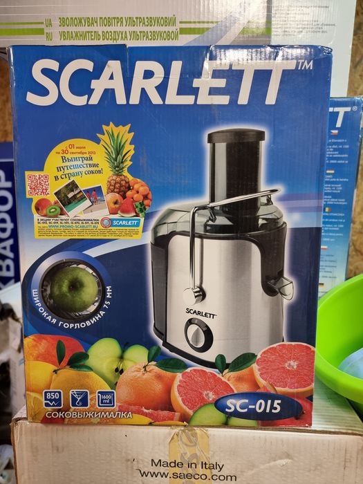 Соковижималка центробіжна SCARLETT SC-015
42 відгуки