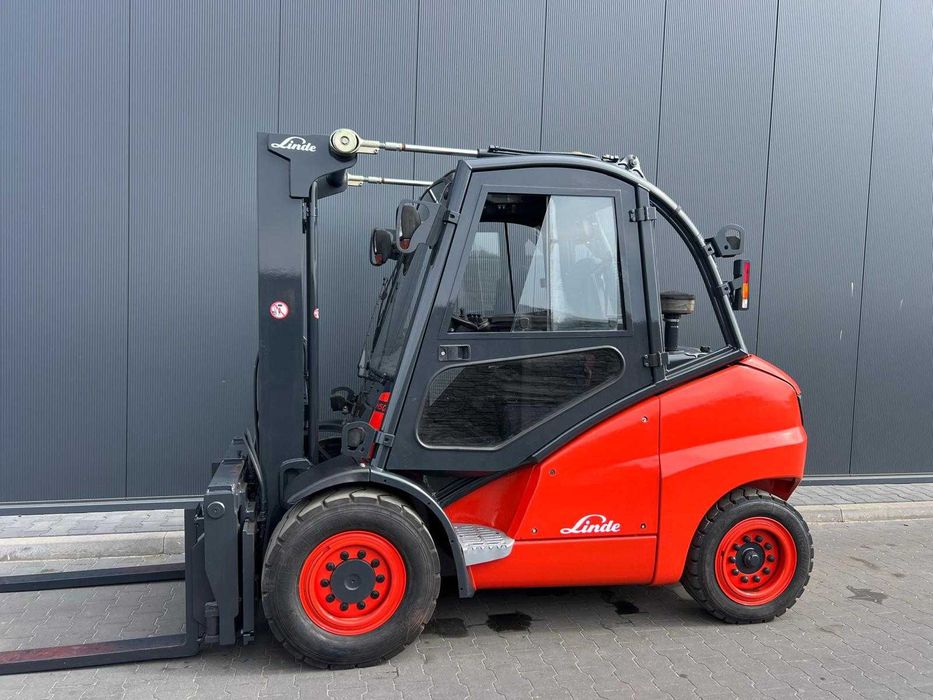 Wózek widłowy LINDE H50D, 2004 r, diesel, wolny skok, duplex