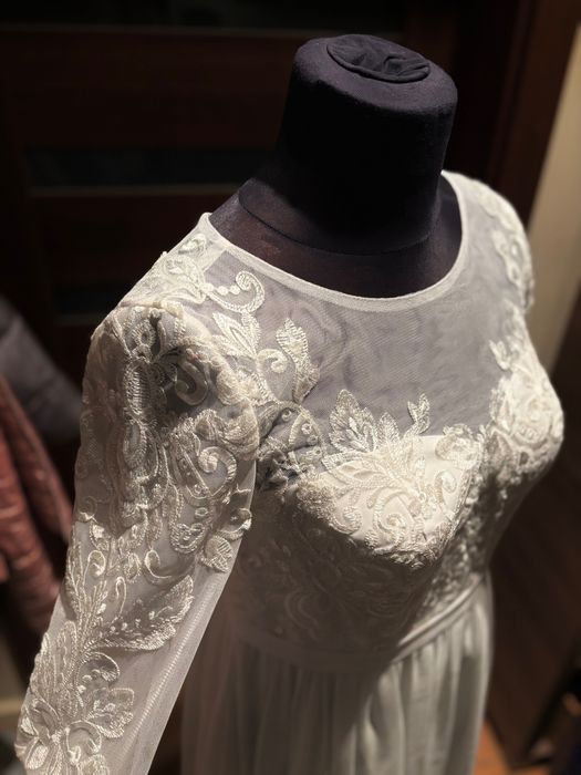 Suknia ślubna nowa z metką hafty siateczka tiul