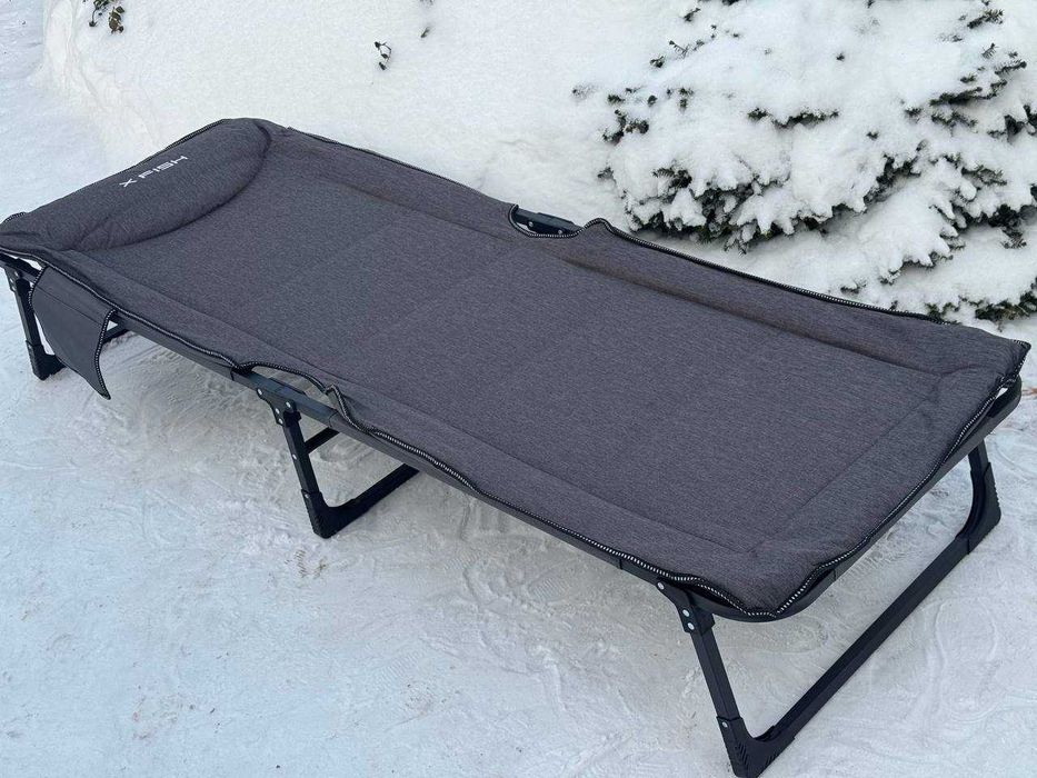 Розкладачка/розкладушка/раскладушка X-Fish Camp Bed 185х65х30cm Grey