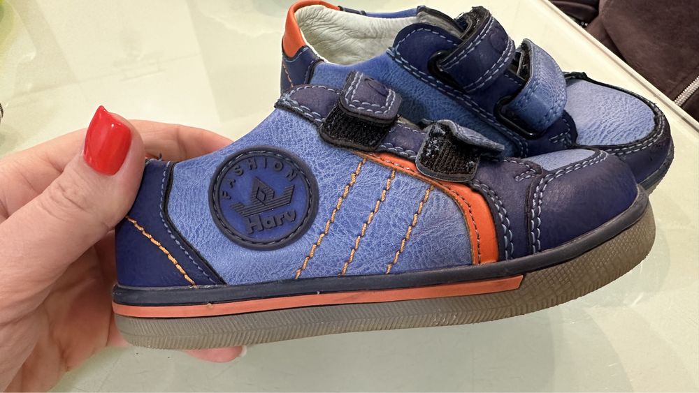 Туфли кожаные, кроссовки, ботиночки, размер 24