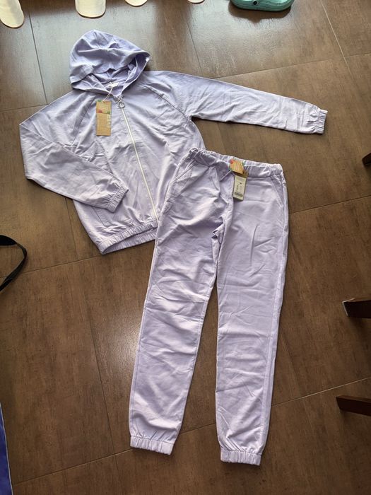 R 164 nowy dres liliowy Coccodrillo bluza spodnie