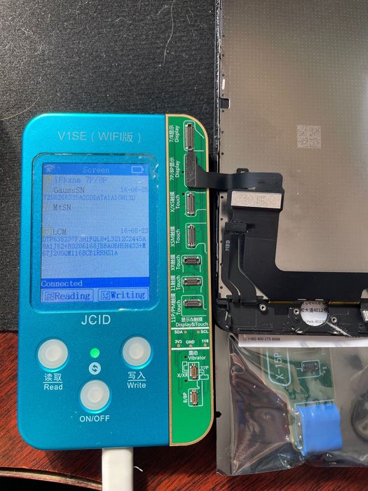 Программатор JCID VS1E (WIFI) с плашками батареи, дисплей и фейс