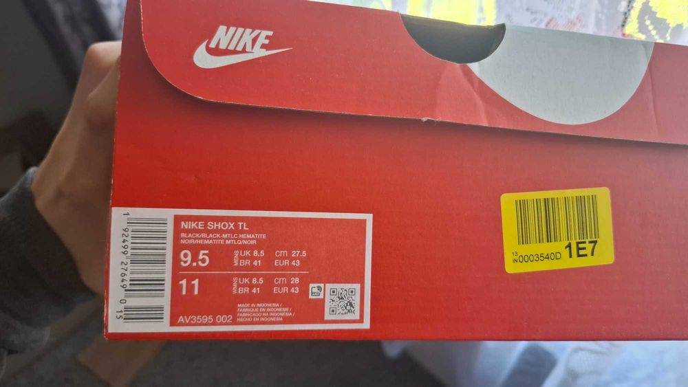 nike shox tl czarne