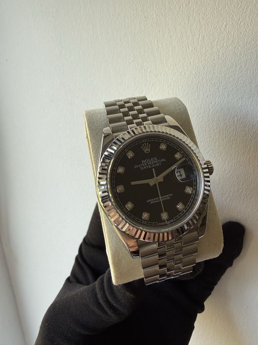 Годинник Rolex Datejust 41 Black Jubilee Ролекс з діамантами