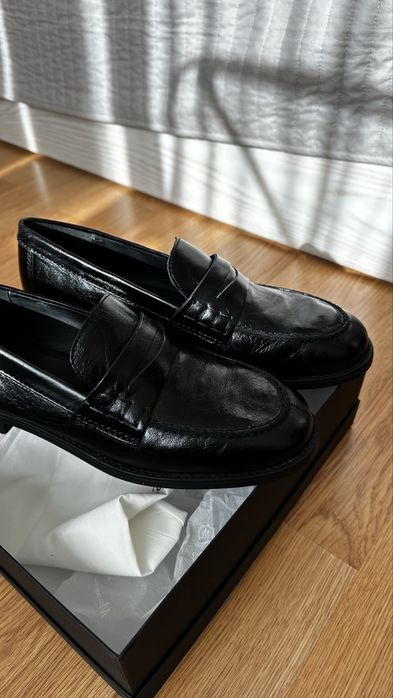 Жіночі лофери Massimo Dutti, натуральна шкіра, розмір 42