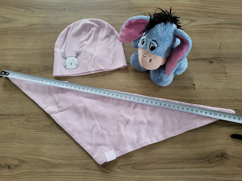 Czapka i chustka niemowlęce 6-9 m-cy 68/74