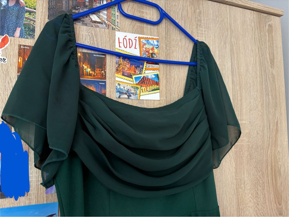 suknia butelkowa zieleń