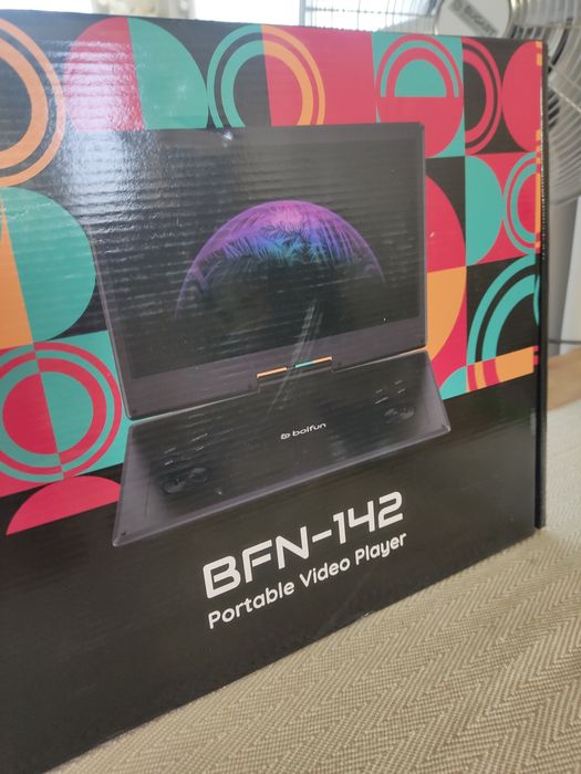 BOIFUN Przenośny telewizor konsola 17,5 cala DVD DVB-T2 hdmi usb ad FM av