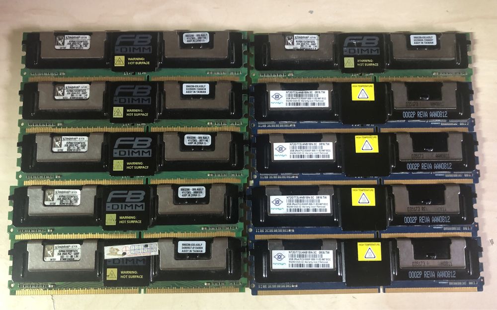 Лот серверных процессоров Intel Xeon, ОЗУ Серверная/ПК/Ноутбук