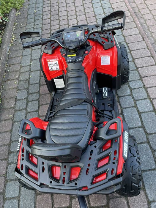 Quad na akumulator Can-Am 24V Outlander ATV 4x200W Miękkie koła