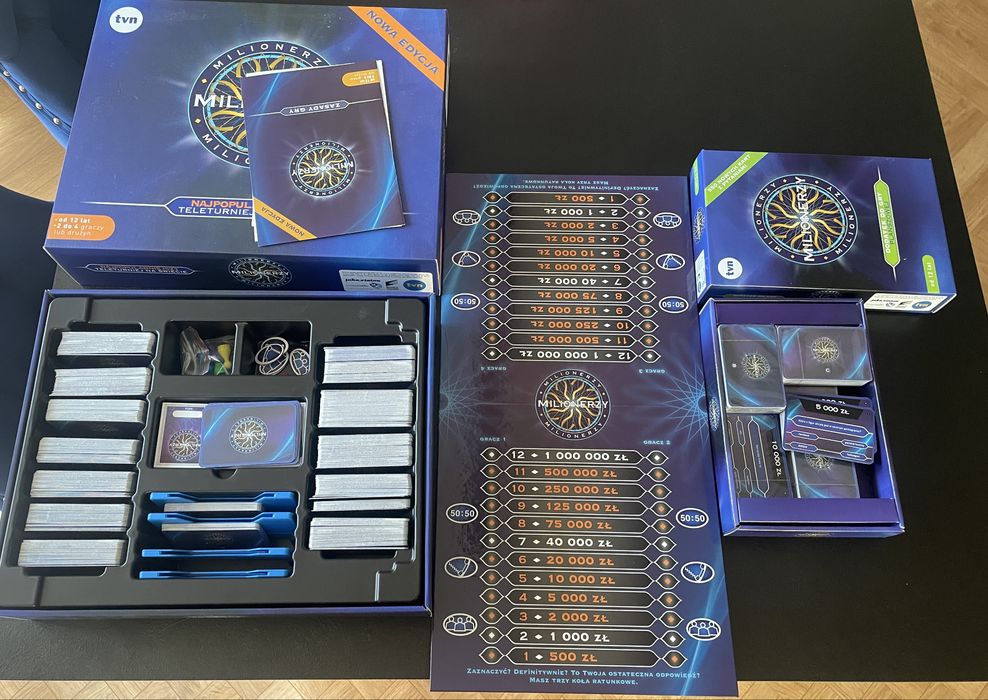 Milionerzy gra planszowa + dodatek