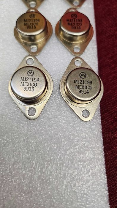 Motorola MJ21194 MJ21193 oryginalne bipolarne tranzystory mocy.