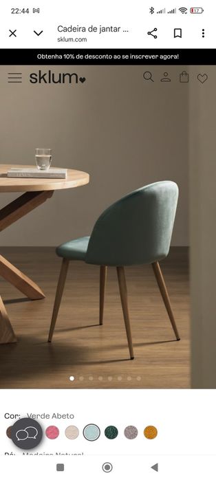 Pack 8 Cadeiras de jantar skulum