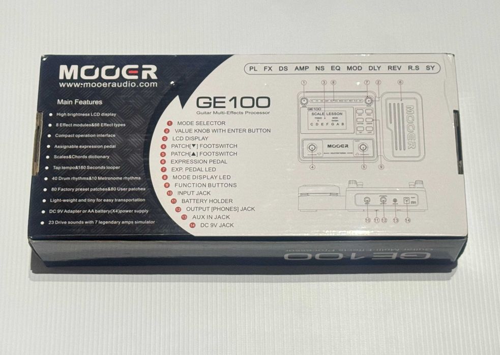 Pedaleira MOOER GE100