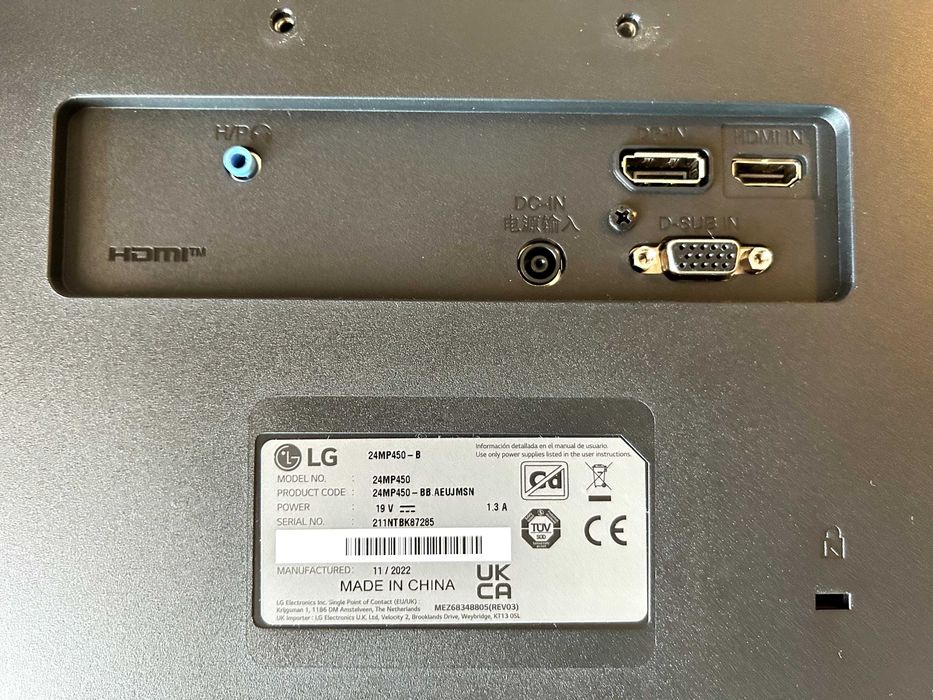 Monitor LG 24MP450P-B