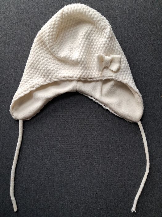 Czapka zimowa H&M/ dziewczynka/86-92/ wiązana