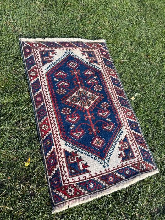 Wełniany Kazak Kaukaz dywan dywanik Kaukazki r.tkany 130x77 gal. 3 tyś
