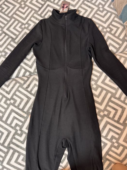 Флісовий термокомбінезон чорного кольору