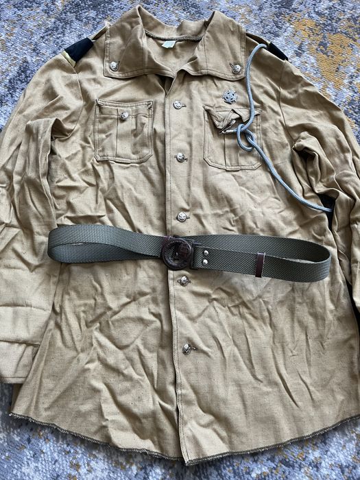 Mundurek koszula harcerski pas z lat 70-80 PRL
