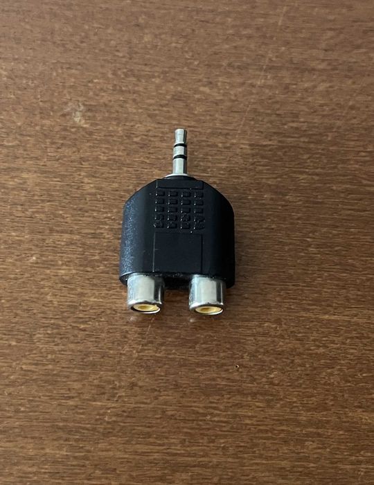 Adaptador Jack 3,5 mm macho para 2 fêmea RCA - STEREO