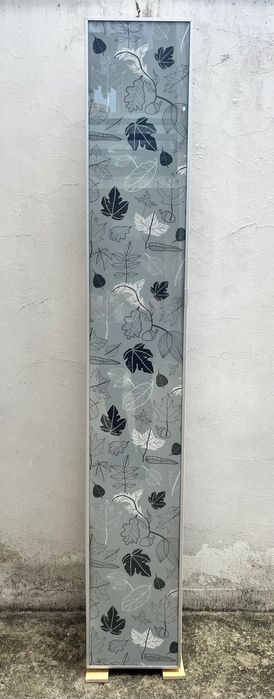 Armário BESTA Branco com Porta em Vidro Decorativa - 192 x 30 x 22 cm